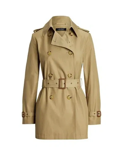 RALPH LAUREN LAUREN RALPH LAUREN DOUBLE-BREASTED COTTON-BLEND TRENCH COAT WOMAN OVERCOAT & TRENCH COAT SAND SIZE 