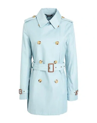 Ralph Lauren Lauren  Double-breasted Cotton-blend Trench Coat Woman Overcoat & Trench Coat Sky Blue S