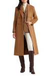 Ralph Lauren Double-breasted Wool-blend Cocoon Coat In Brown