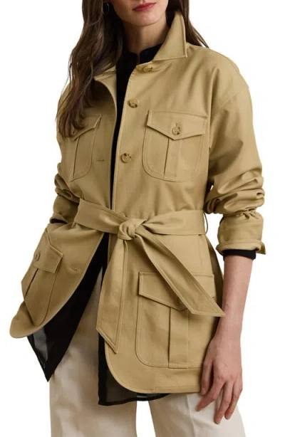 RALPH LAUREN LAUREN RALPH LAUREN DOUBLE FACE STRETCH COTTON FIELD JACKET