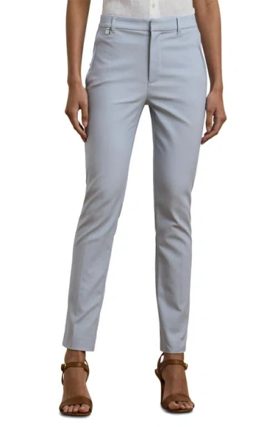 Ralph Lauren Lauren  Double Faced Stretch Cotton Pants In Aqua Pearl