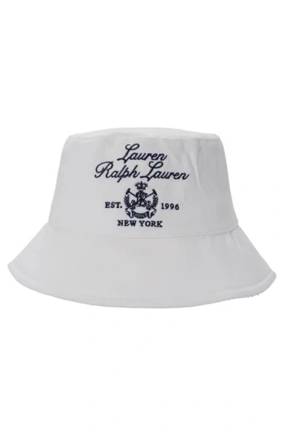 Ralph Lauren Lauren  Embroidered Bucket Hat In Brown