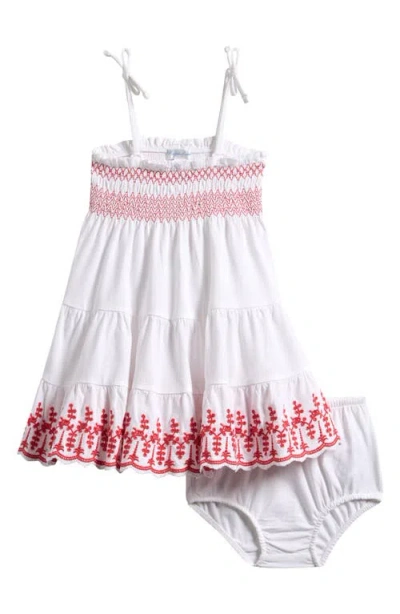Ralph Lauren Babies' Lauren  Embroidered Eyelet Sleeveless Sundress In White