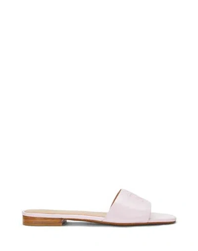 Ralph Lauren Lauren  Everley Nappa Leather Slide Sandal Woman Sandals Light Pink Size 8 Cow Leather