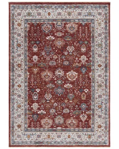 Ralph Lauren Lauren  Fairhaven Power Loomed Spacedyed Rug In Red