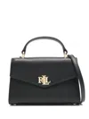 Ralph Lauren Lauren  Farrah Sm Satchel Small In Black
