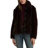 Ralph Lauren Lauren  Faux Fur Jacket In Brown