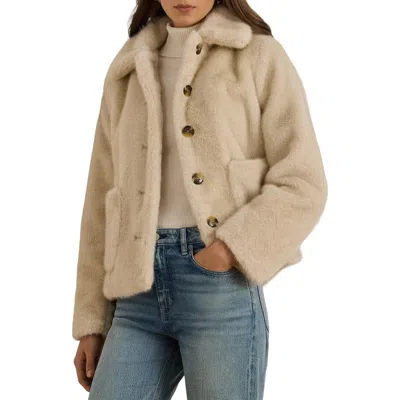 Ralph Lauren Lauren  Faux Fur Jacket In Neutral