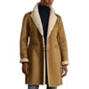 Ralph Lauren Lauren  Faux Shearling Coat In Brown