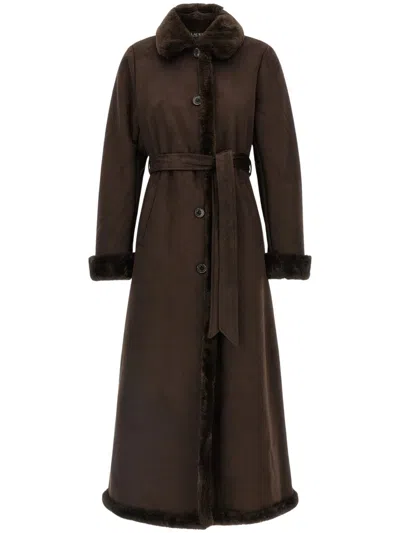 Ralph Lauren Lauren  'shea' Coat In Brown