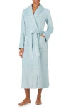 Ralph Lauren Lauren  Fleece Monogram Robe In Blue