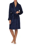 Ralph Lauren Lauren  Fleece Monogram Robe In Blue