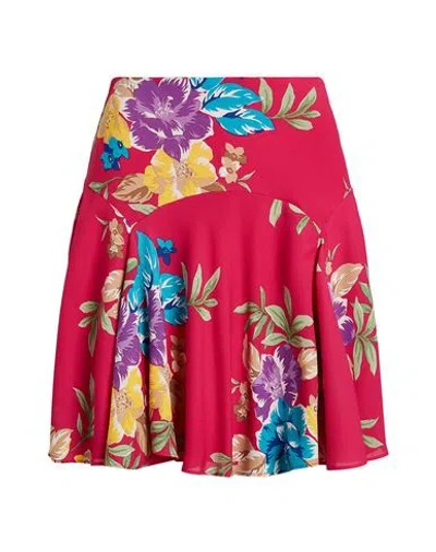 Ralph Lauren Floral Georgette Skirt In Pink Multi