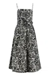 Ralph Lauren Lauren  Floral Midi Dress In Multi