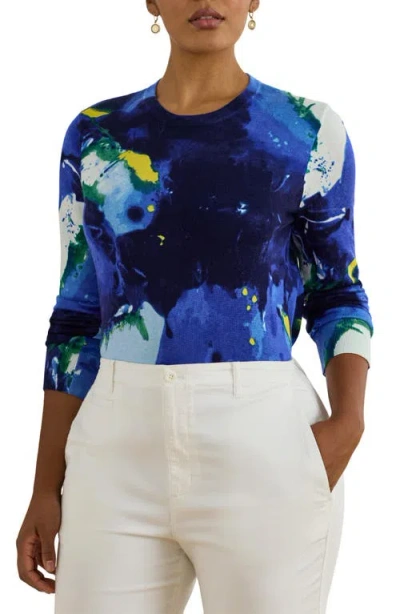 Ralph Lauren Lauren  Floral Sweater In Multi