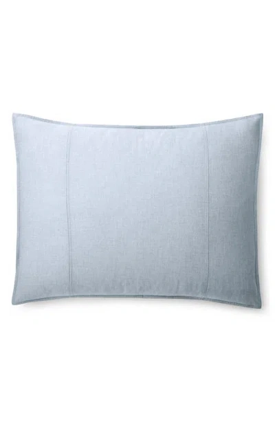 Ralph Lauren Lauren  Graydon Mélange Cotton Pillow Sham In Blue