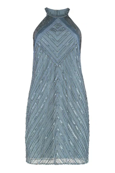 Ralph Lauren Lauren  Halter Sequin Mini-dress