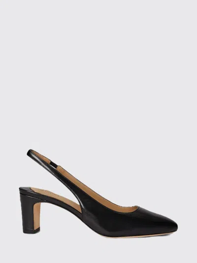 Ralph Lauren Klaire Square-toe Slingback Pumps In Black