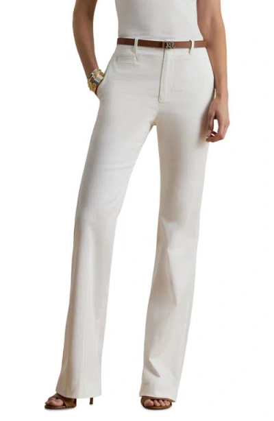 Ralph Lauren Lauren  High Rise Chino Pants In White