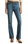 Ralph Lauren Lauren  High Waist Bootcut Jeans In Blue