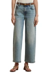 Ralph Lauren Plus Size High-rise Wide-leg Cropped Jeans In Alicia Wash