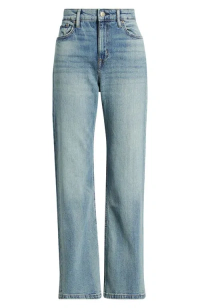 Ralph Lauren Lauren  High Waist Wide Leg Jeans In Blue