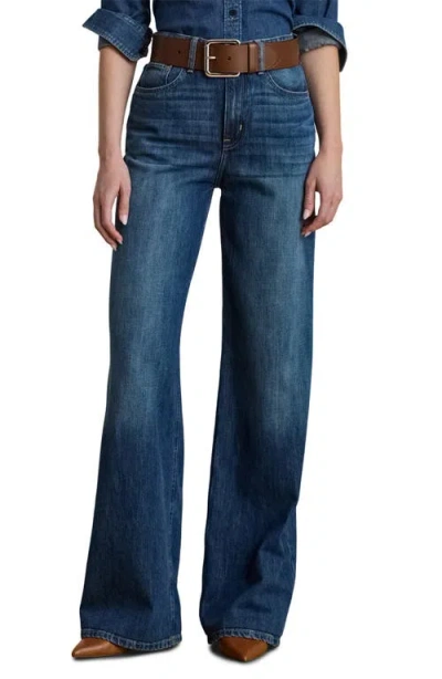 RALPH LAUREN LAUREN RALPH LAUREN HIGH WAIST WIDE LEG JEANS