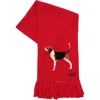 Ralph Lauren Dog Novelty Scarf In Red
