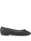 Ralph Lauren Jayna Blue Denim Ballet Pumps