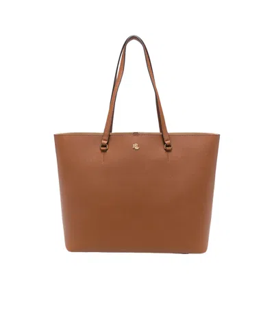 Ralph Lauren Lauren  Karly Large Tote Bag In Brown