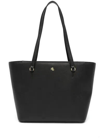 Ralph Lauren Lauren  Karly Shpper Medium Tote In Black