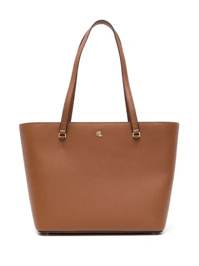 Ralph Lauren Lauren  Karly Shpper Medium Tote In Brown