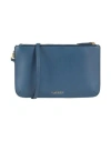Ralph Lauren Lauren  Leather Medium Landyn Crossbody Bag Woman Cross-body Bag Navy Blue Size - Cow Le In Navy Blue