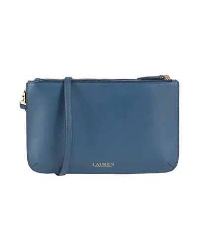 Ralph Lauren Lauren  Leather Medium Landyn Crossbody Bag Woman Cross-body Bag Navy Blue Size - Cow Le