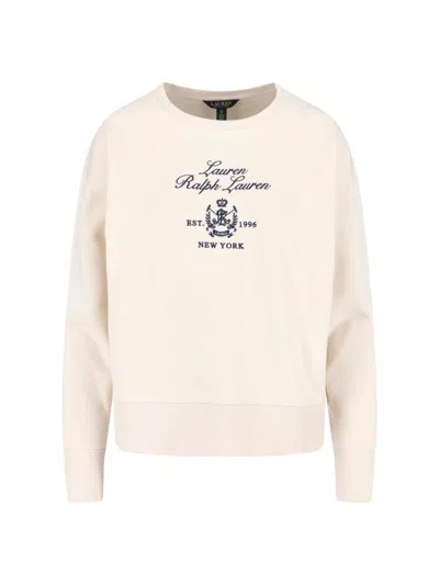 Ralph Lauren Lauren  Lightweight Cotton-blend Knit Sweater In White