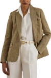 Ralph Lauren Herringbone-pattern Blazer In Multi