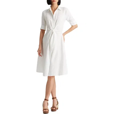 Ralph Lauren Linen Shirtdress In White