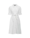Ralph Lauren Lauren  Linen Shirtdress Woman Midi Dress White Size 0 Linen In White