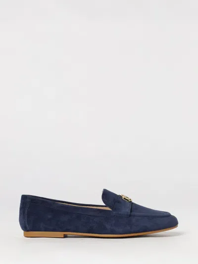 Ralph Lauren Averi Iii Suede Loafers In Blue
