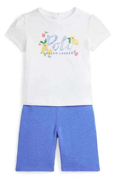 RALPH LAUREN RALPH LAUREN LOGO COTTON T-SHIRT & PANTS SET
