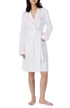 RALPH LAUREN LAUREN RALPH LAUREN LONG SLEEVE SHAWL COLLAR COTTON ROBE