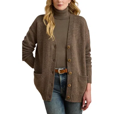 RALPH LAUREN LAUREN RALPH LAUREN LONG WOOL BLEND CARDIGAN