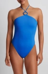 Ralph Lauren Women's Macrame-ring One Piece Swimsuit