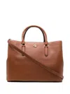 Ralph Lauren Lauren  Mary Large Satchel Bag In Red