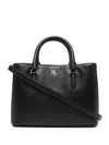 Ralph Lauren Lauren  Mary Medium Satchel Bag In Black
