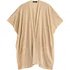 Ralph Lauren Lauren  Matte Shine Belting Ruana In Neutral