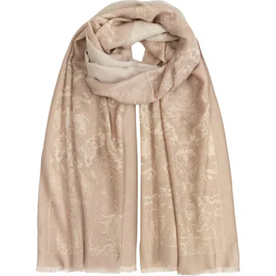 Ralph Lauren Lauren  Medallion Wrap W/ Sequins In Neutral