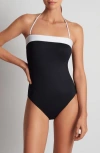 Ralph Lauren Lauren  Modern Halter One-piece Swimsuit