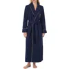 Ralph Lauren Lauren  Monogram Fleece Robe In Blue