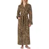 Ralph Lauren Lauren  Monogram Fleece Robe In Brown